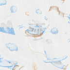 Set 3 scutece, New Baby, Multifunctionale, Din bumbac 100%, Material certificate Oeko Tex Standard 100, 70x80 cm, Multicolor, Boy