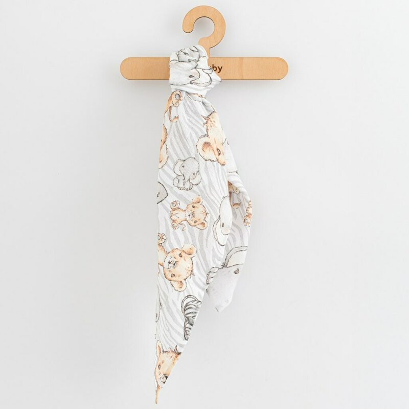 Set 3 scutece, New Baby, Multifunctionale, Din bumbac 100%, Material certificate Oeko Tex Standard 100, 70x80 cm, Multicolor