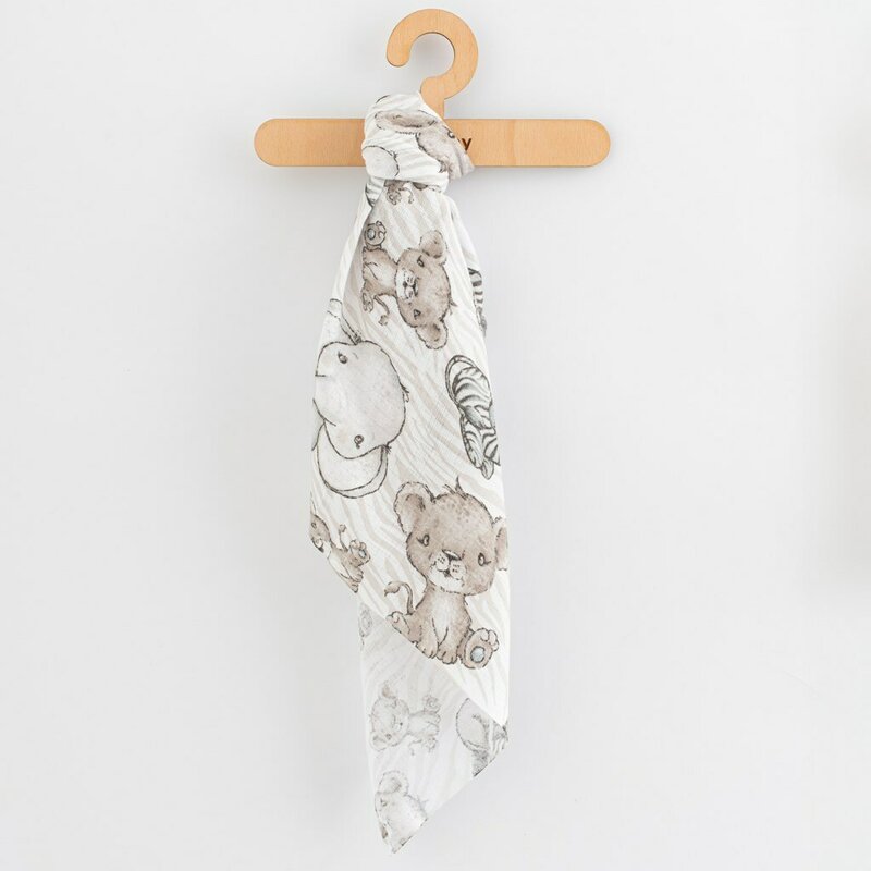 Set 3 scutece, New Baby, Multifunctionale, Din bumbac 100%, Material certificate Oeko Tex Standard 100, 70x80 cm, Multicolor