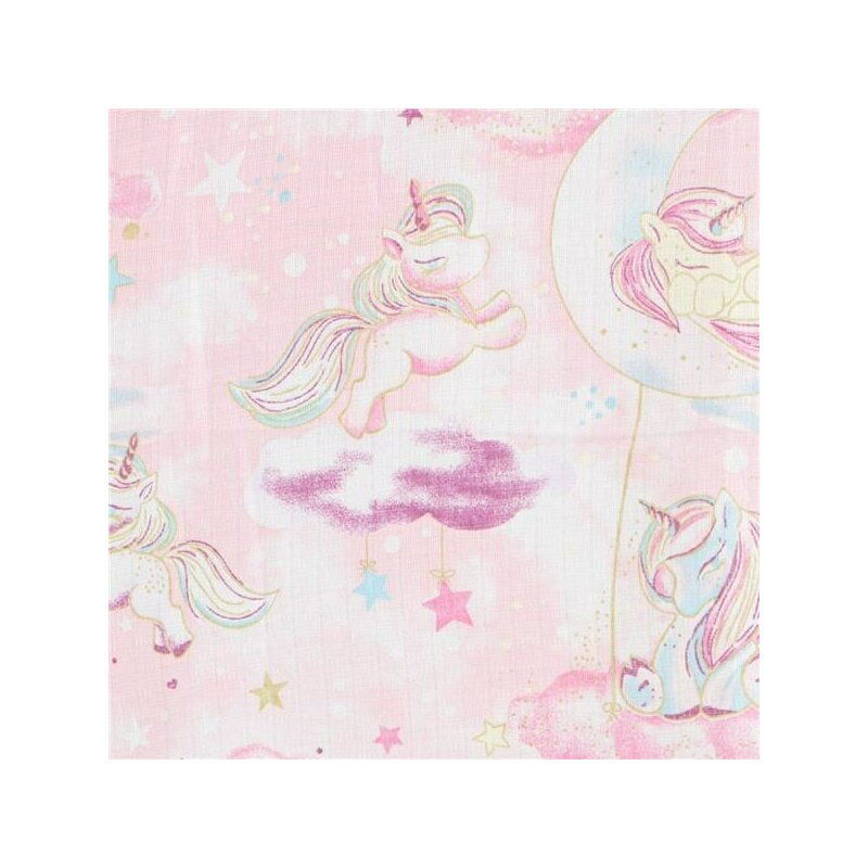 Set 3 scutece, New Baby, Multifunctionale, Din bumbac 100%, Material certificate Oeko Tex Standard 100, 70x80 cm, Multicolor, Girl