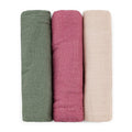 Set 3 scutece Petite&Mars Moussy 68x68 Botanic Tones, imagine 1