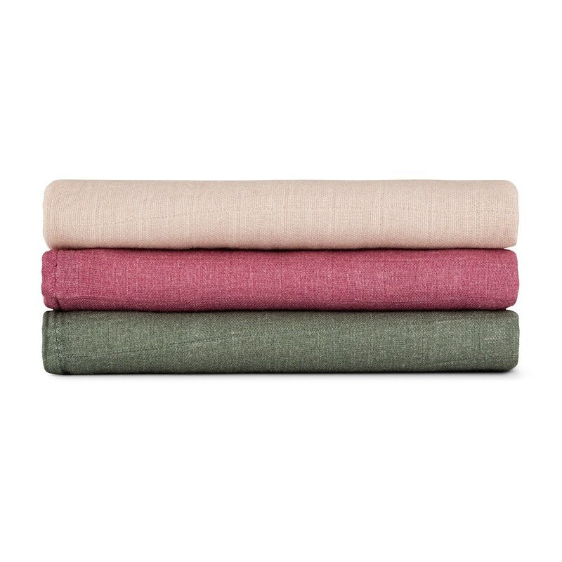 Set 3 scutece Petite&Mars Moussy 68x68 Botanic Tones, imagine 3