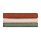 Set 3 scutece Petite&Mars Moussy 68x68 Earth Tones, imagine 3