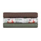 Set 3 scutece Petite&Mars Moussy 68x68 Forest Fox, imagine 3