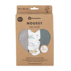 Set 3 scutece Petite&Mars Moussy 68x68 Grey Planes, imagine 3