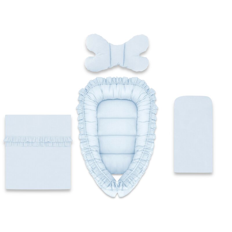 Set Baby Cocoon MimiNu Royal Blue, 75x55 cm