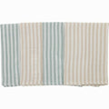 Set 4 lavete, Bubaba, Din muselina, Dimensiune 40x40 cm, Pentru spalarea si ingrijirea fetei si a corpului bebelusului dupa masa sau baita, Green Stripes