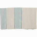 Set 4 lavete, Bubaba, Din muselina, Dimensiune 40x40 cm, Pentru spalarea si ingrijirea fetei si a corpului bebelusului dupa masa sau baita, Green Stripes