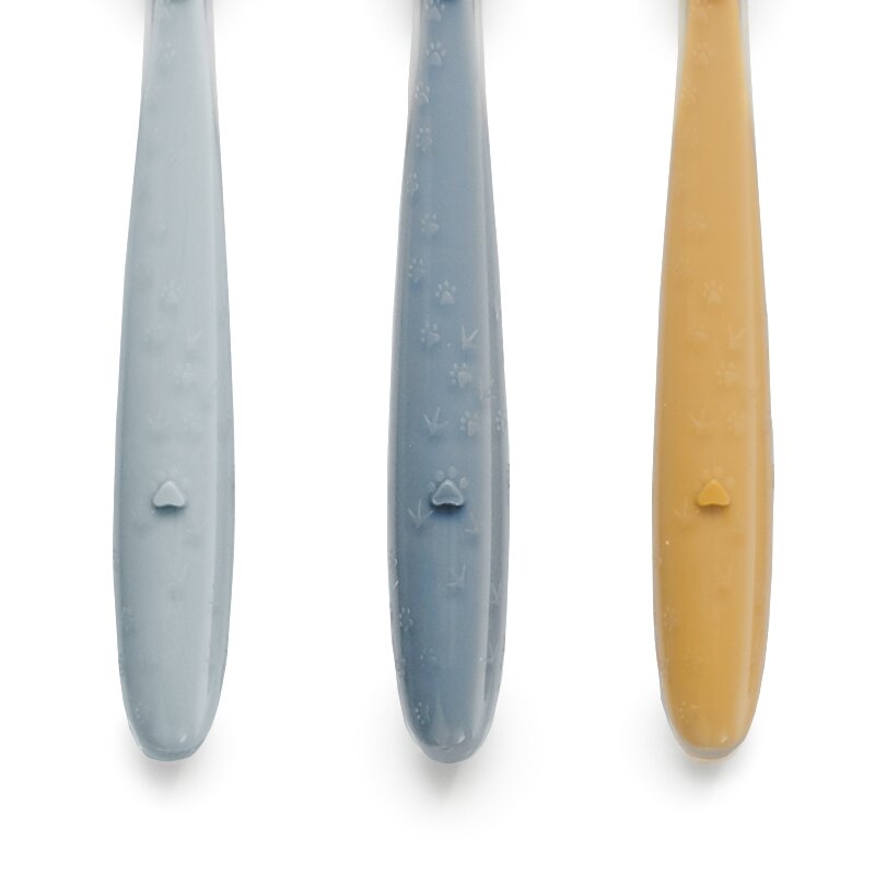 Set 4 lingurite, Jane, Din silicon, 1.2 x 1.5 x 14.7 cm, BPA Free, Sunset