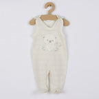 Set 4 piese New Baby Sweet Bear 56, Bej – salopeta fără mâneci