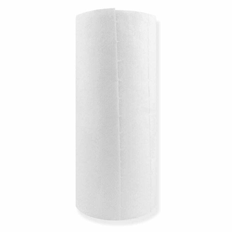 Set 50 bucati prosopele, Bocioland, Pe rola, Din bumbac, Hipoalergenice, Biodegradabile, 23x20 cm, White