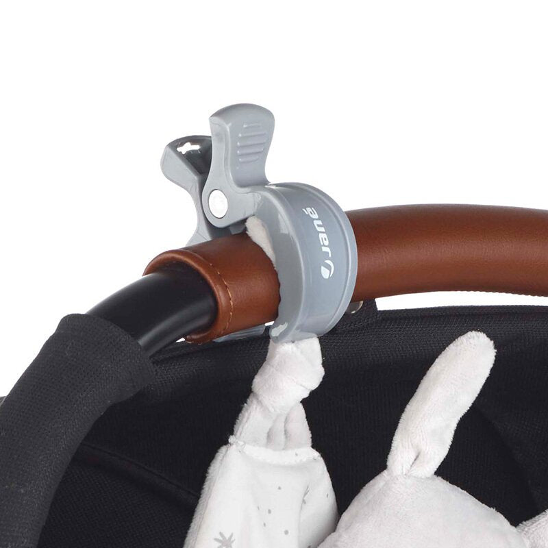 Set 6 clesti pentru carucior, Jane, Multifunctional, Gri si negru