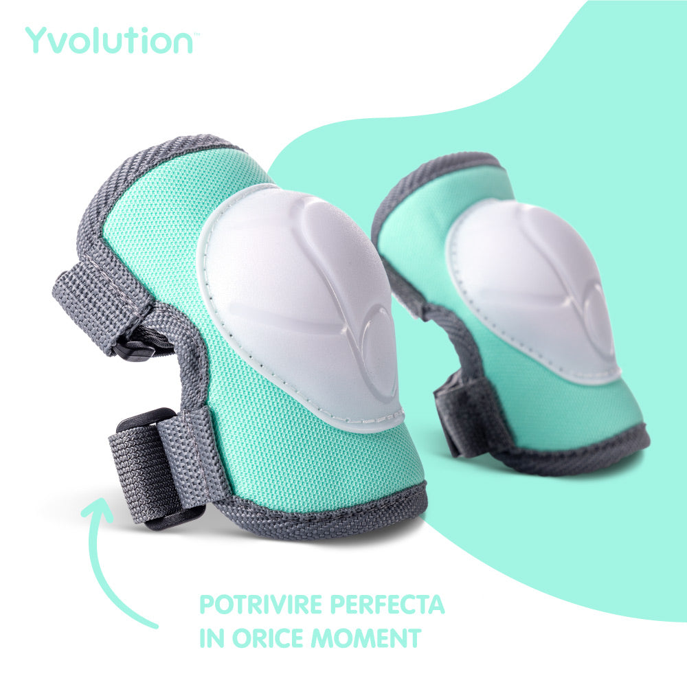 Set 6 protectii sport Yvolution 3-5 ani Green