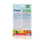 Set 6 pungi reutilizabile Petite&Mars Papoo Albastru