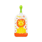 Set 6 pungi reutilizabile pentru hranire Petite&Mars Papoo 150 ml, portocaliu cu leuti