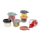 Set 6 recipiente din sticla Beaba 150 ml Sunrise