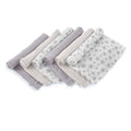 Set 6 scutece, Jane, Din muselina de bambus, Hipoalergenice, 35 x 35 cm, Star