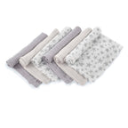 Set 6 scutece, Jane, Din muselina de bambus, Hipoalergenice, 35 x 35 cm, Star
