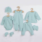 Set 7 piese New Baby I AM 56, Albastru – cele șapte piese din set