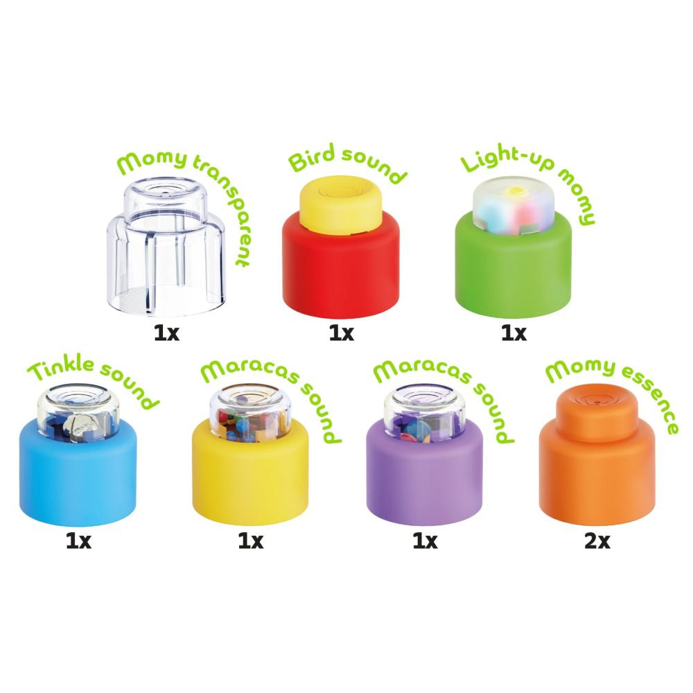 Set 8 cuburi moi senzoriale Quercetti Momy Soft