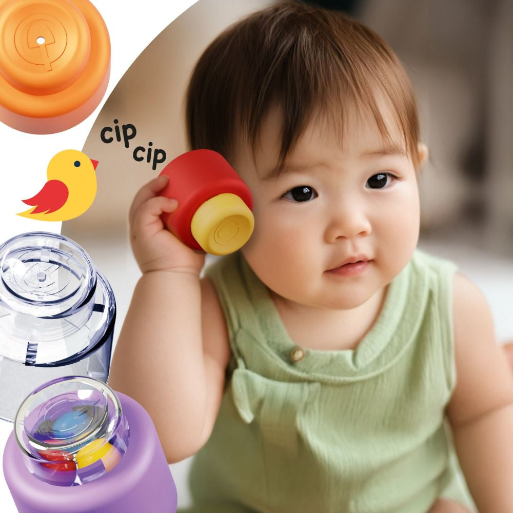 Set 8 cuburi moi senzoriale Quercetti Momy Soft
