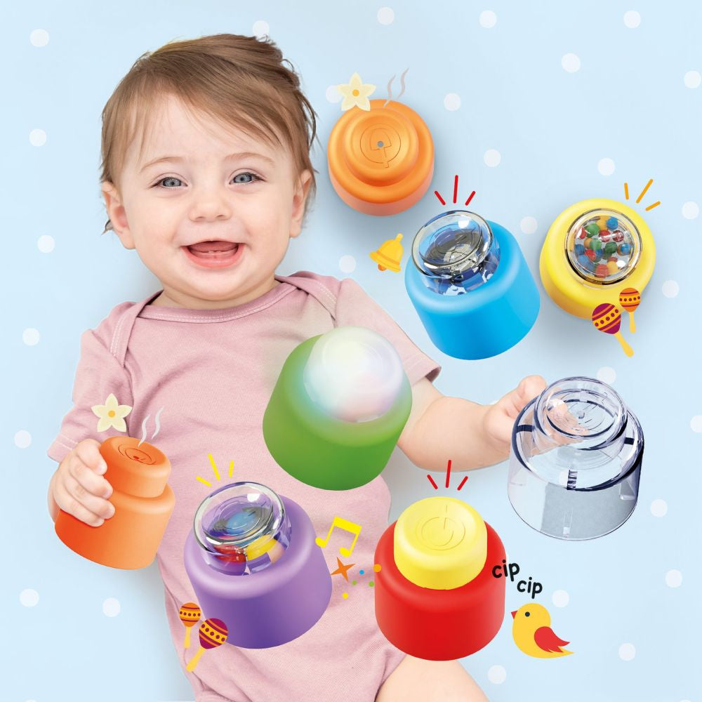 Set 8 cuburi moi senzoriale Quercetti Momy Soft