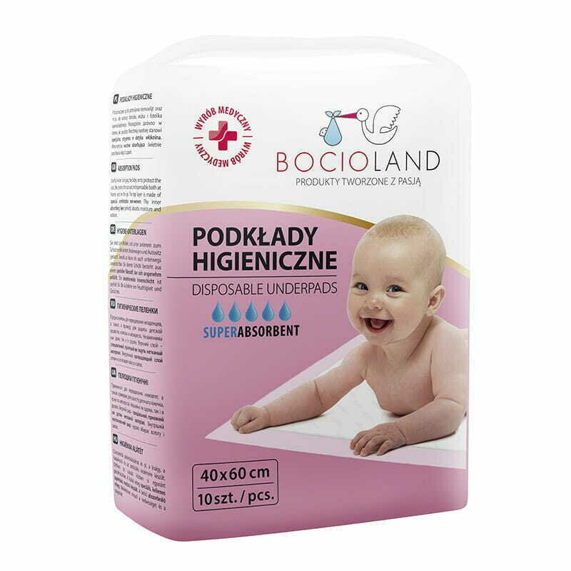 Set aleze, Bocioland, Impermeabile de unica folosinta, 10 bucati, 40x60 cm