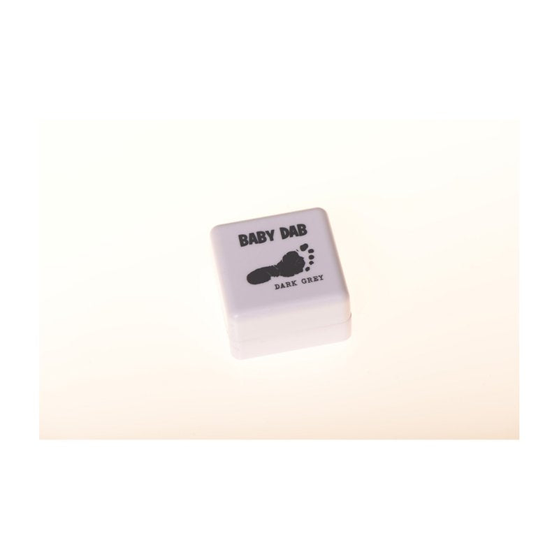 Set amprente mulaj, Petite&Mars, Baby Dab, Cu cerneala, Pentru 20 de amprente manuta sau piciorus, Non-toxic, Violet/Gri