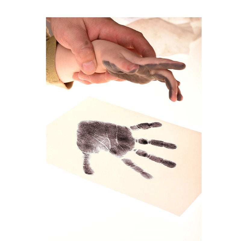 Set amprente mulaj, Petite&Mars, Baby Dab, Cu cerneala, Pentru 20 de amprente manuta sau piciorus, Non-toxic, Violet/Gri