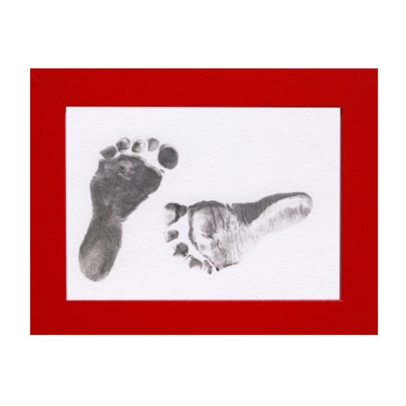 Set amprente mulaj, Petite&Mars, Baby Dab, Cu cerneala, Pentru 20 de amprente manuta sau piciorus, Non-toxic, Violet/Gri