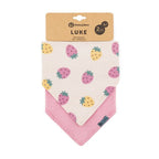 Set 2 bavete bandana Petite&Mars Luke din bumbac 100%, 42 x 21 cm