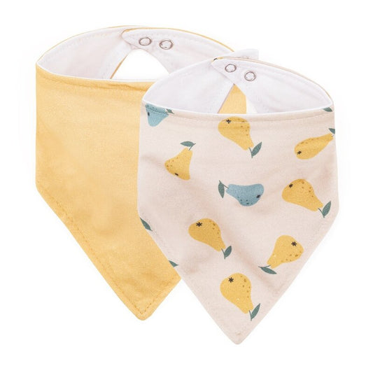Set 2 Bavete Bandana Petite&Mars Luke Bumbac Natural Bej Ocru