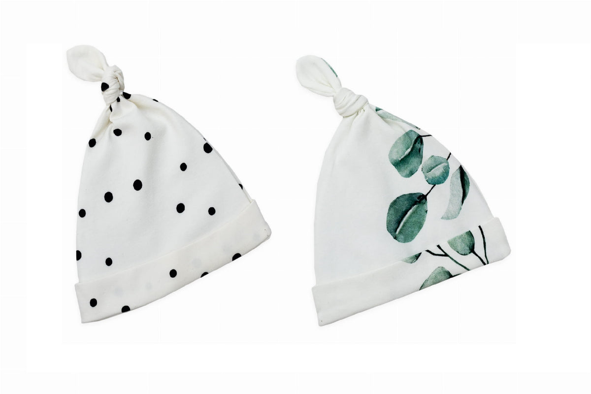 Set 2 Caciulite bebelus bumbac Sleepee