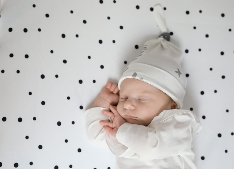 Set 2 Caciulite bebelus bumbac Sleepee