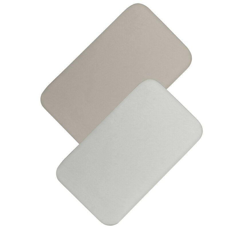 Set cearceafuri cu elastic, Lionelo, 80x42 cm, Pentru co-sleepere, Pentru saltele de max. 10 cm inaltime, Din bambus, Usor de spalat, 30 grade, Fara calcare, Ecologic, Alb Bej