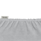 Set 2 cearceafuri cu elastic din bambus Lionelo, 80x42 cm, Alb/Gri