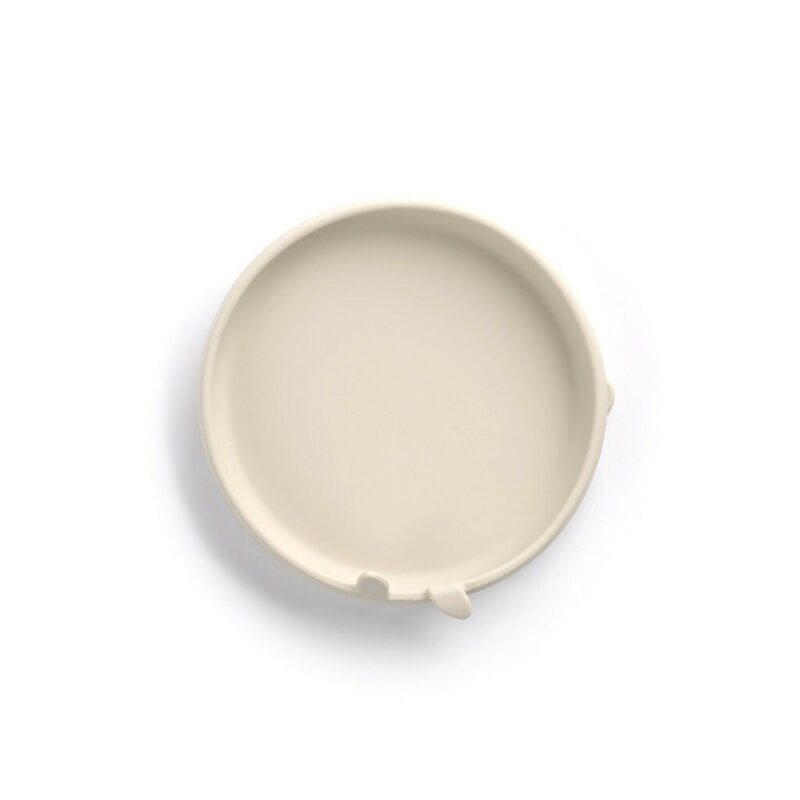 Set complet de masa, Jane, Din silicon, Cu 4 piese, Farfurie, Bol, Lingurita si pahar, BPA free, Sand