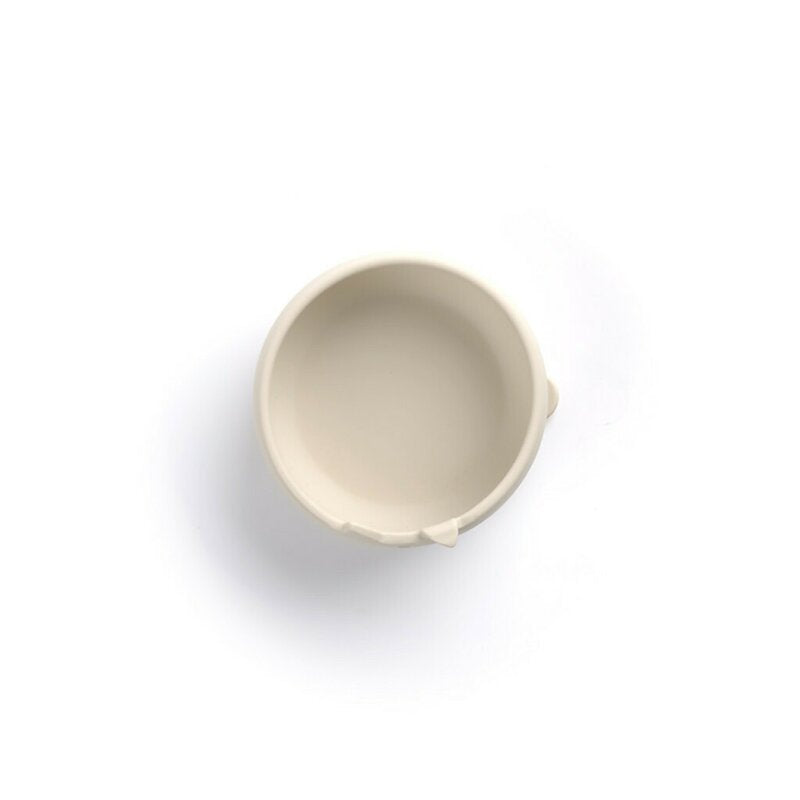 Set complet de masa, Jane, Din silicon, Cu 4 piese, Farfurie, Bol, Lingurita si pahar, BPA free, Sand