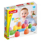 Set constructie Quercetti Momy Soft, 12 piese – cutia Momy Soft cu 12 piese