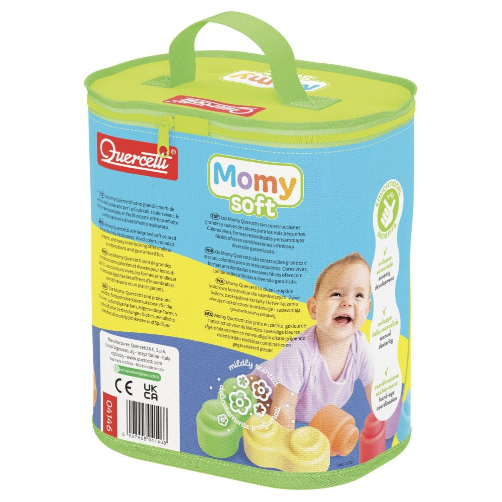 Set constructie Quercetti Momy Soft cuburi moi 28 piese