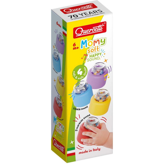 Set blocuri moi Quercetti Momy Soft Happy Sound 4 piese