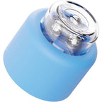 Set blocuri sonore Quercetti Momy Soft Happy Sound, 4 piese – bloc albastru cu partea superioară transparentă