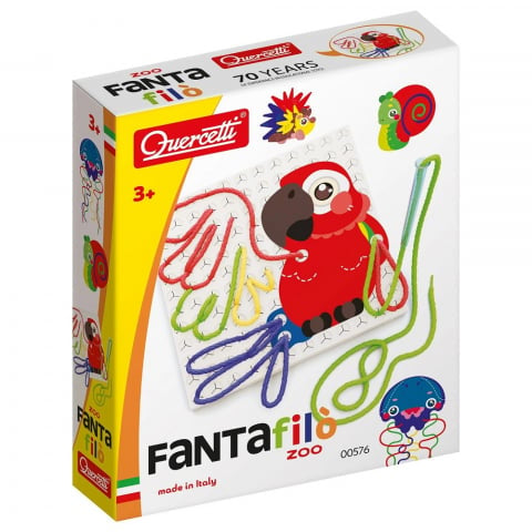 Set creativ Quercetti Fantafilo, 4 animale – cutia setului Fantafilo
