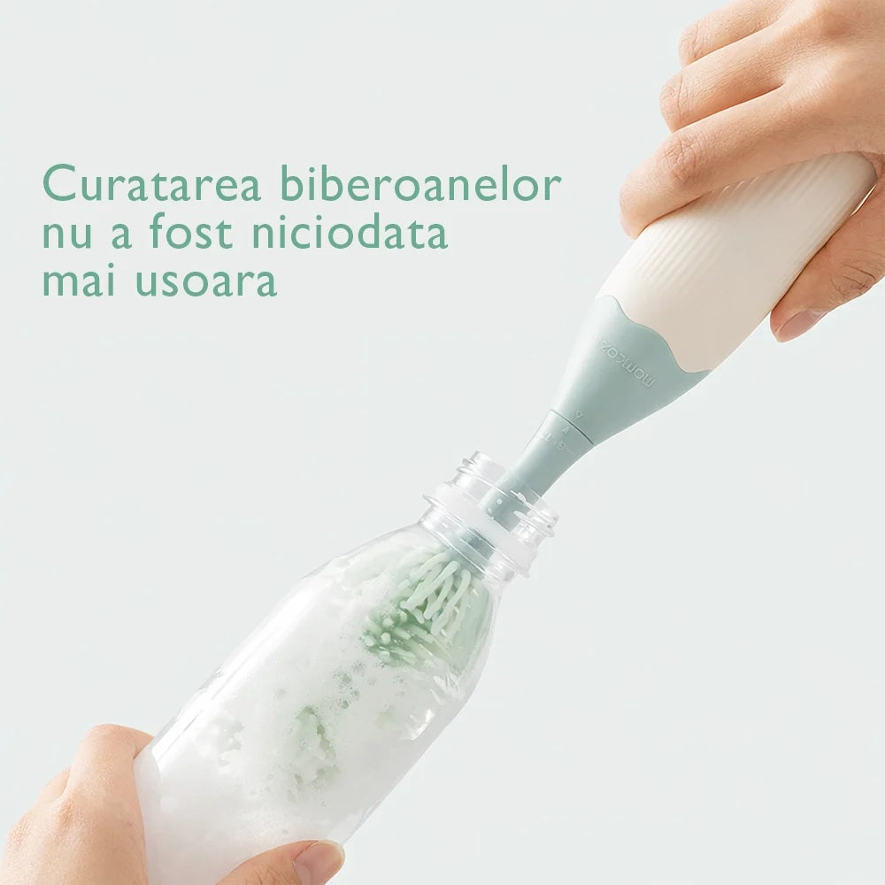 Kit perie biberoane Momcozy Push-Press
