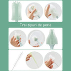 Kit perie biberoane Momcozy Push-Press