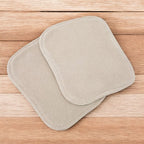 Set 2 lavete Qmini 18x14 cm, Mocha crem și Bej cald