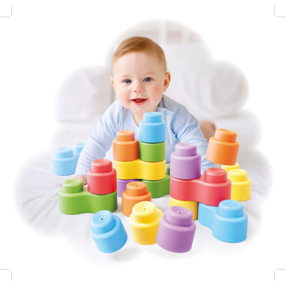 Set de Constructie Quercetti Momy Soft 32 blocuri