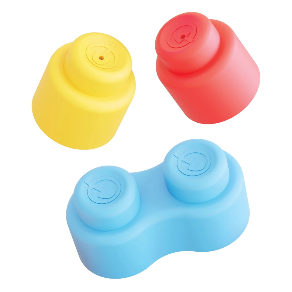 Set constructie Quercetti Momy Soft, 32 blocuri – blocuri simple și un bloc dublu