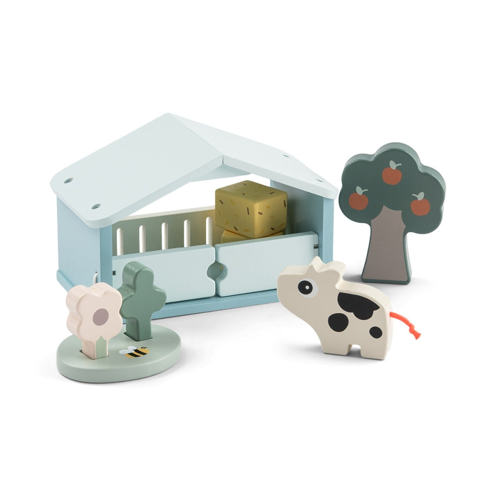 Set de joaca din lemn Tiny Farm Done by Deer Dotti Multicolor