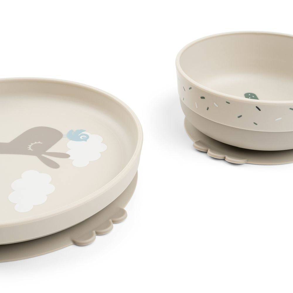 Set de masa cu ventuza Done by Deer Foodie Lalee Sand